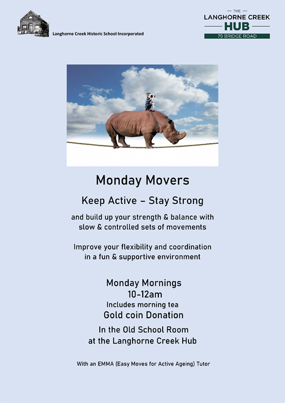 Monday Movers flier Monday Movers flier